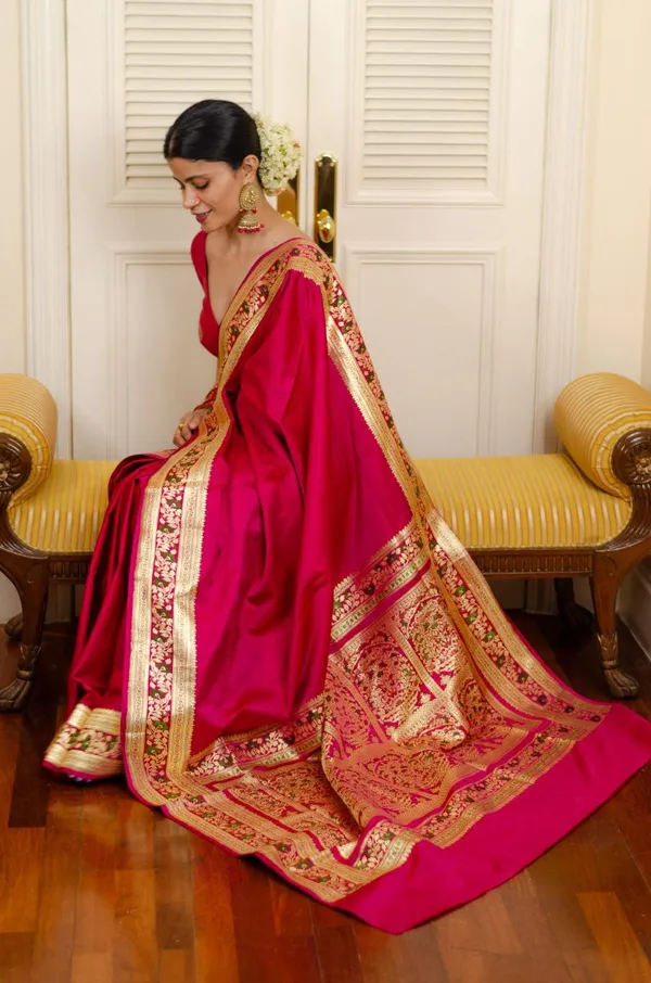 PINK_PURE_BANARASI_SAREE